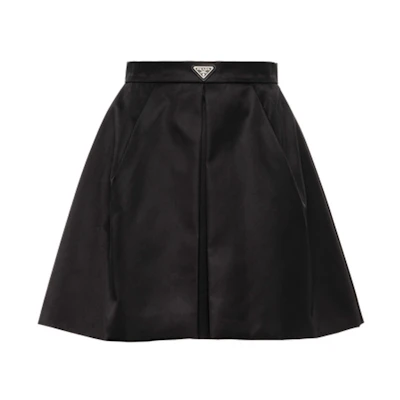 (Women) PRADA Re-Nylon A-Line Mini Skirt Black 21H910-1WQ8-F0002-S-212