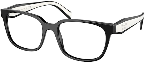 Order (W) PRADA 黑色方形醋酸材質光學眼鏡 PR17ZVF1AB1O155