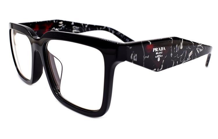 (Women) PRADA  Rectangular Sunglasses Black - Avant-Garde Holiday Edition. SPR27Y-F 1AB 08N 圖 4