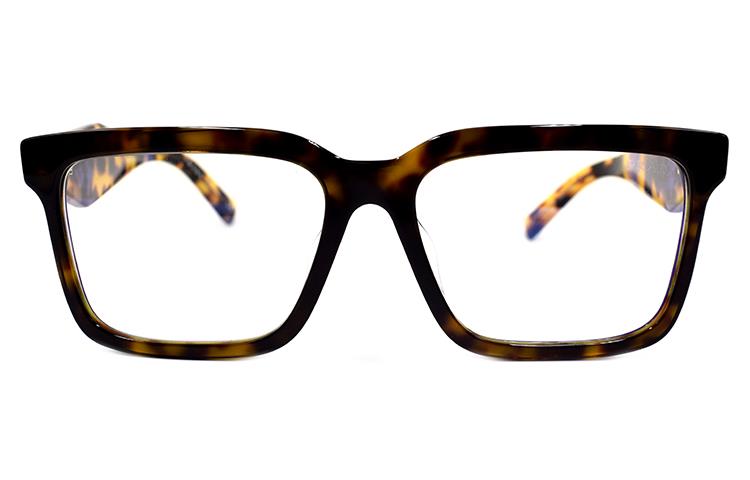 (Women) PRADA  Rectangular Tortoiseshell Sunglasses with Transparent Lenses SPR27Y-F 2AU 08N