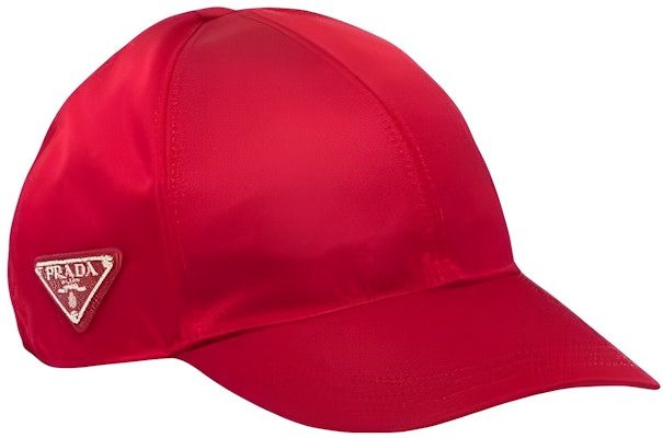 (W) PRADA Gorra Roja de Béisbol Diseño Alfabeto Fashion en Tela. 1HC2742DMIF0011 Order (W) PRADA Gorra Roja de Béisbol Diseño Alfabeto Fashion en Tela. 1HC2742DMIF0011