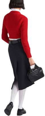 (Women) PRADA Red Long-Sleeve Crewneck Pullover Sweater FW22 P24R1G-1082-F0011-S-221 Shop (Women) PRADA Red Long-Sleeve Crewneck Pullover Sweater FW22 P24R1G-1082-F0011-S-221