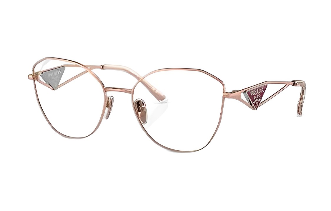 (Women) PRADA  Rose Gold Fashion Irregular Optical Glasses Frame. PR52ZVZVF1O1 圖 2