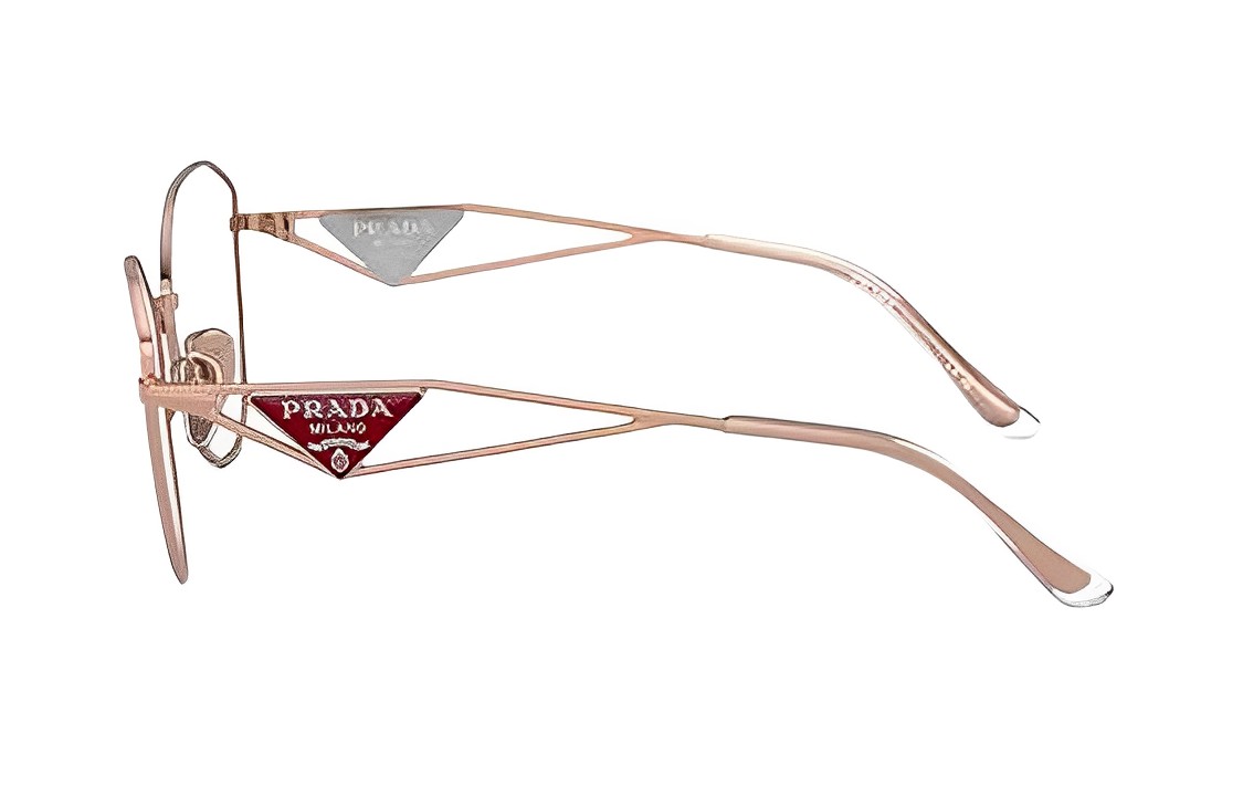 (Women) PRADA  Rose Gold Fashion Irregular Optical Glasses Frame. PR52ZVZVF1O1 圖 4
