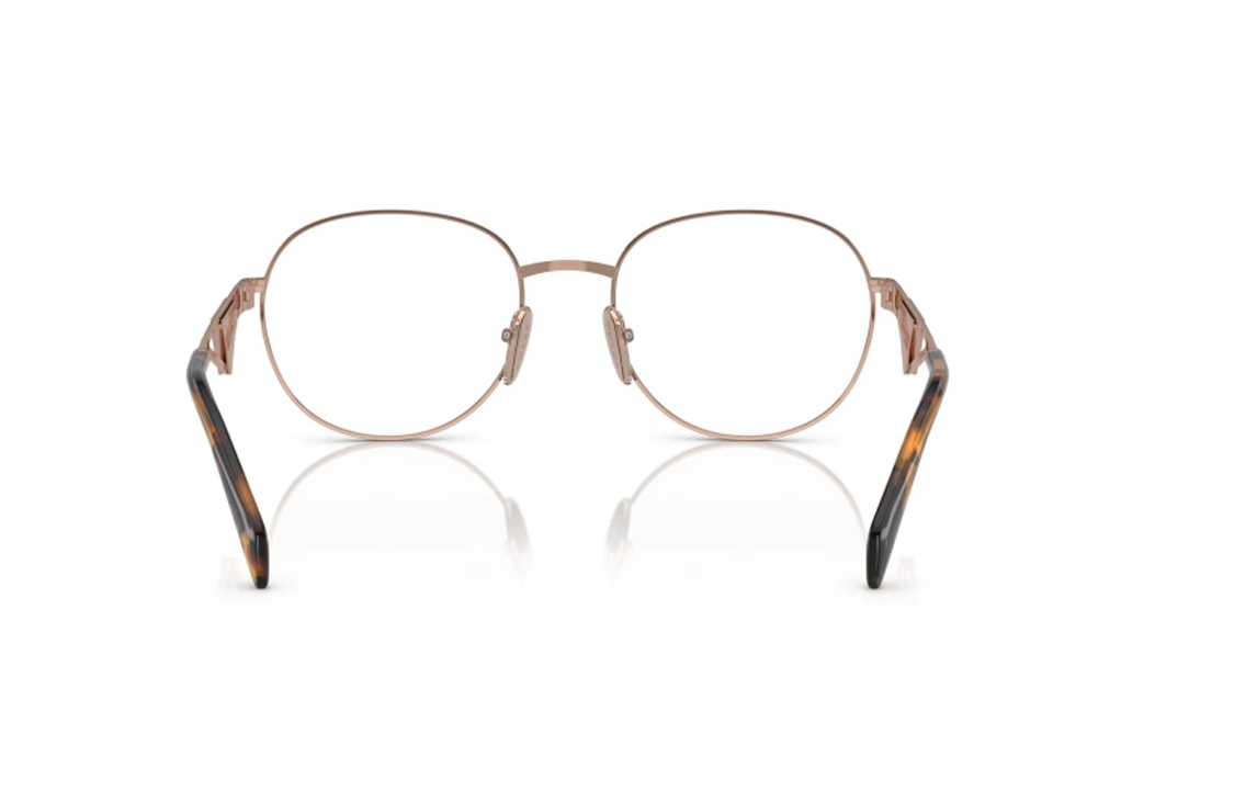 (Women) PRADA  Rose Gold Square Optical Glasses with Logo Temple Design PRA50VSVF1O1 圖 5