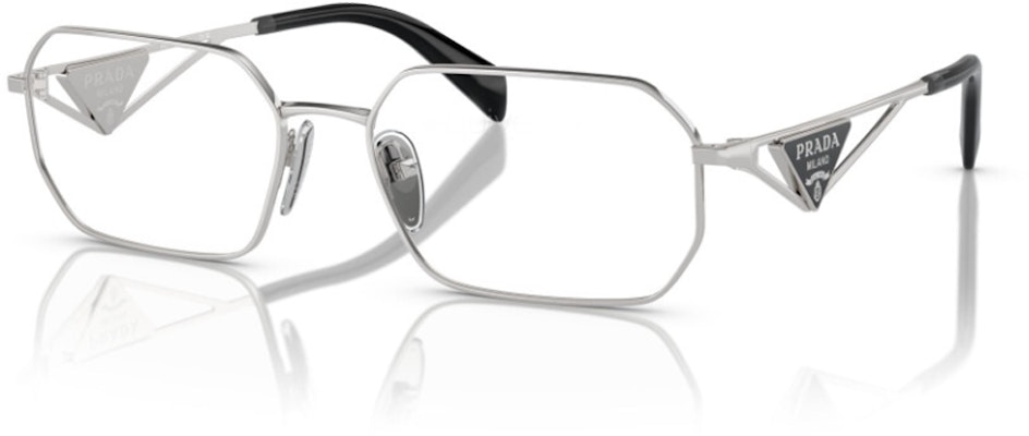 (W) 普拉达银色光学眼镜框 切割镂空镜腿 不规则造型 PRA53V1BC1O1 Order (W) 普拉达银色光学眼镜框 切割镂空镜腿 不规则造型 PRA53V1BC1O1