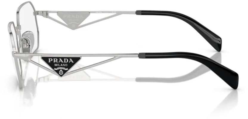 (W) 普拉达银色光学眼镜框 切割镂空镜腿 不规则造型 PRA53V1BC1O1 Shop (W) 普拉达银色光学眼镜框 切割镂空镜腿 不规则造型 PRA53V1BC1O1
