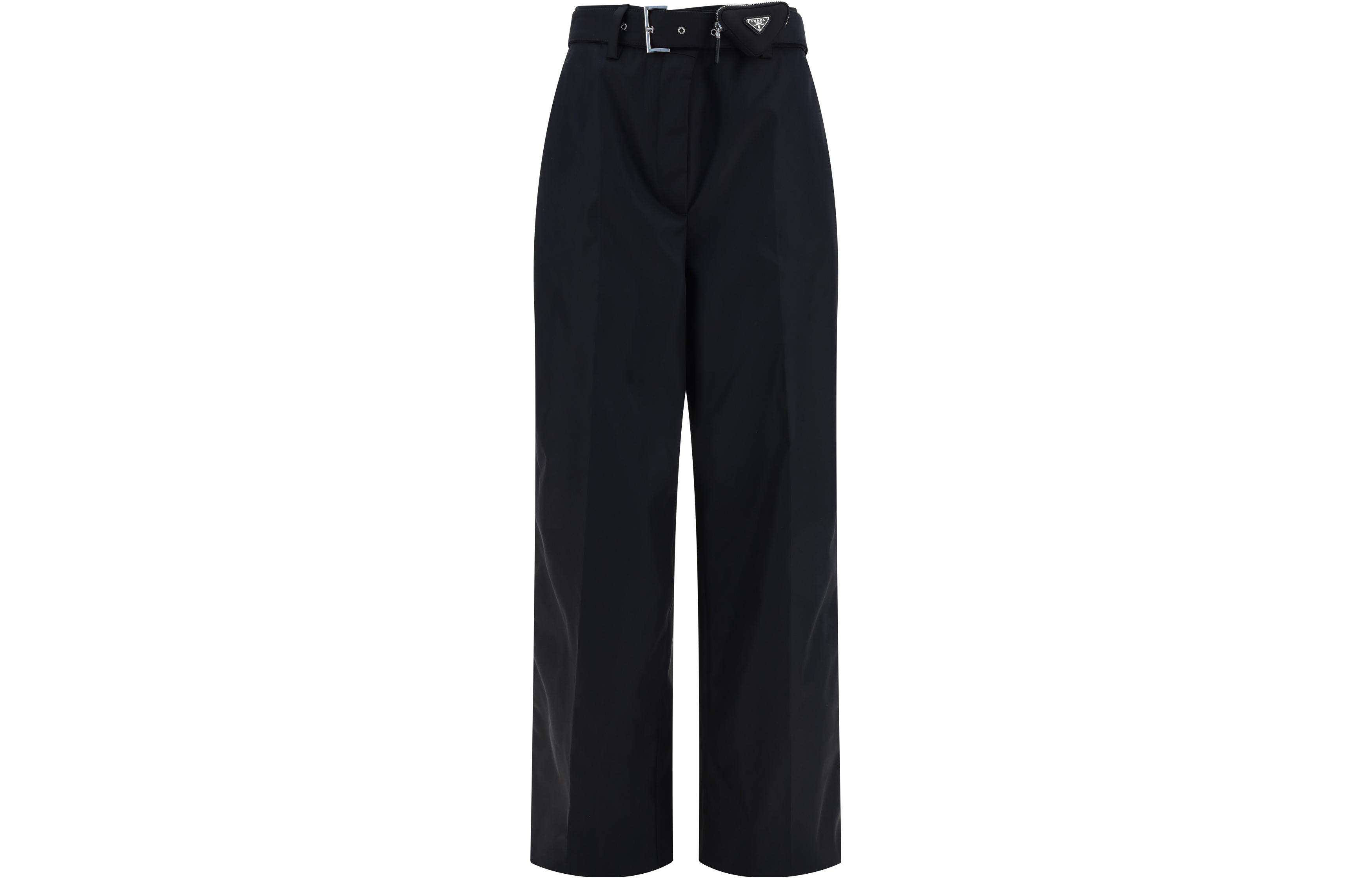(Women) PRADA  Slim Fit Straight Pants Solid Color Black. 22H903-S232-1WQ8-F0002 圖 2