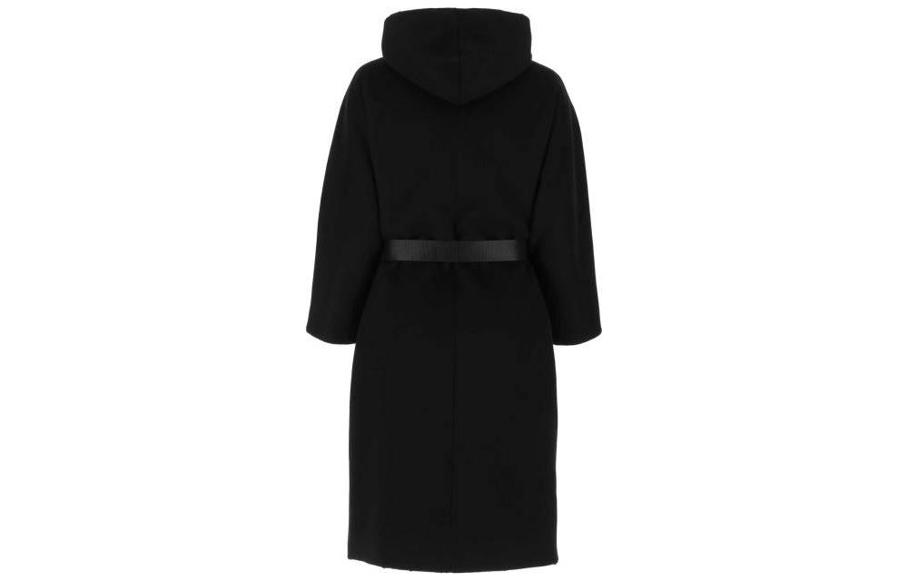 Lookbook (Women) PRADA  Solid Color Belted Waist Hooded Zip Coat P657OH-1YYM-F0806-S-212