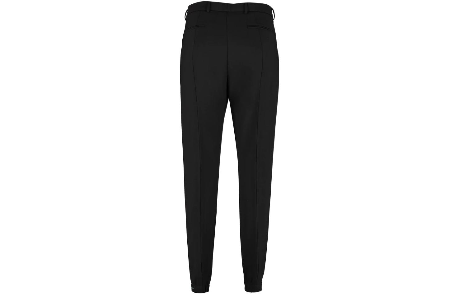 (Women) PRADA  Solid Color Casual Pants with Hidden Closure Black. P256BGTSQ-F0002 圖 3