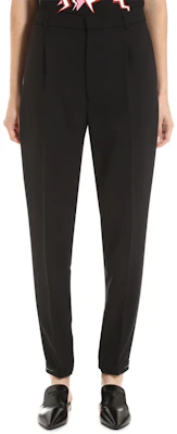 (Women) PRADA Solid Color Casual Pants with Hidden Closure Black. P256BGTSQ-F0002 Shop (Women) PRADA Solid Color Casual Pants with Hidden Closure Black. P256BGTSQ-F0002