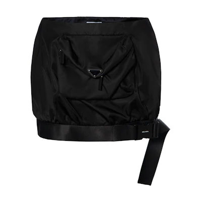 (Women) PRADA Solid Color Short Casual Fitted Skirt 21H903-1WQ8-F0002