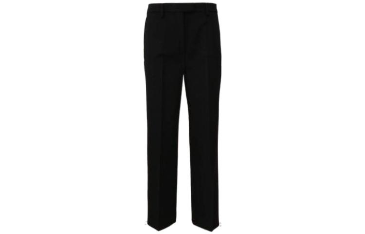Order (Women) PRADA  Solid Straight-Fit Casual Pants Black P273C-1LXN-F0002