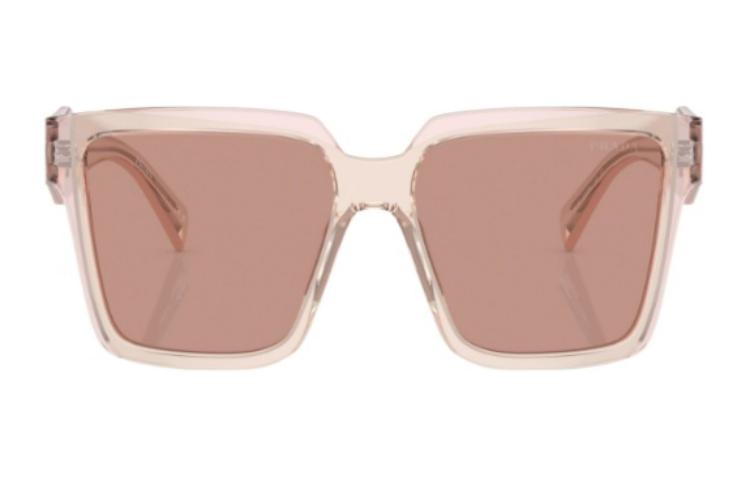 (Women) PRADA  Square Sunglasses in Solid Pink Design PRAGEPSB