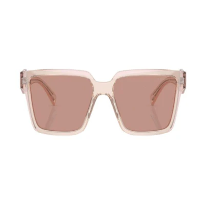 (Women) PRADA Square Sunglasses in Solid Pink Design PRAGEPSB