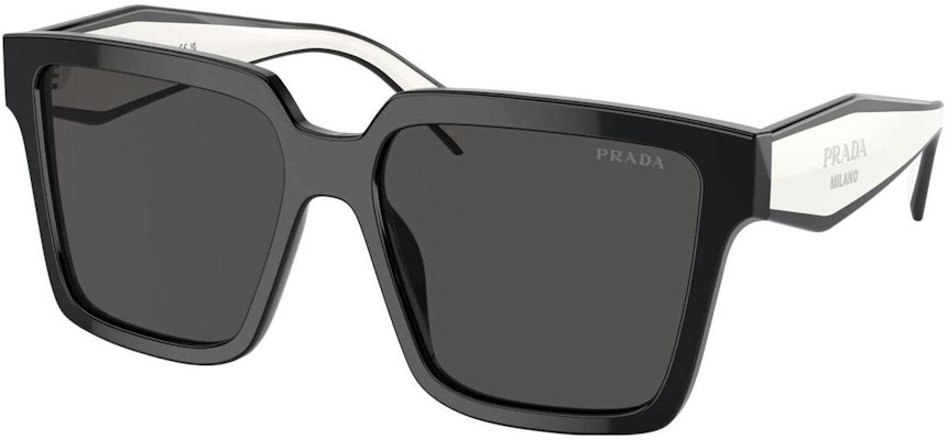 (W) 普拉达黑色方形太阳镜带标志镜腿 PR24ZSF1AB5S057 Order (W) 普拉达黑色方形太阳镜带标志镜腿 PR24ZSF1AB5S057