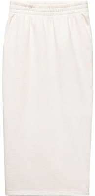 (Women) PRADA SS24 Knit Midi Dress with Logo and Back Slit in Vanilla White. 131104-15EZ--S-OOO Order (Women) PRADA SS24 Knit Midi Dress with Logo and Back Slit in Vanilla White. 131104-15EZ--S-OOO