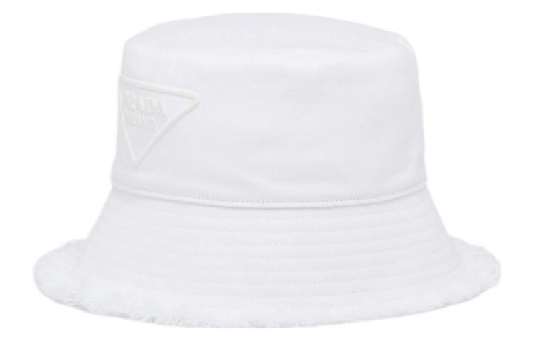 (Women) PRADA  Twill Bucket Hat White 1HC137-2FMB-F0009