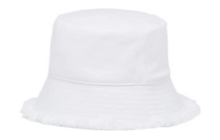 Lookbook (W) PRADA Sombrero de Cubo Twill Blanco 1HC137-2FMB-F0009