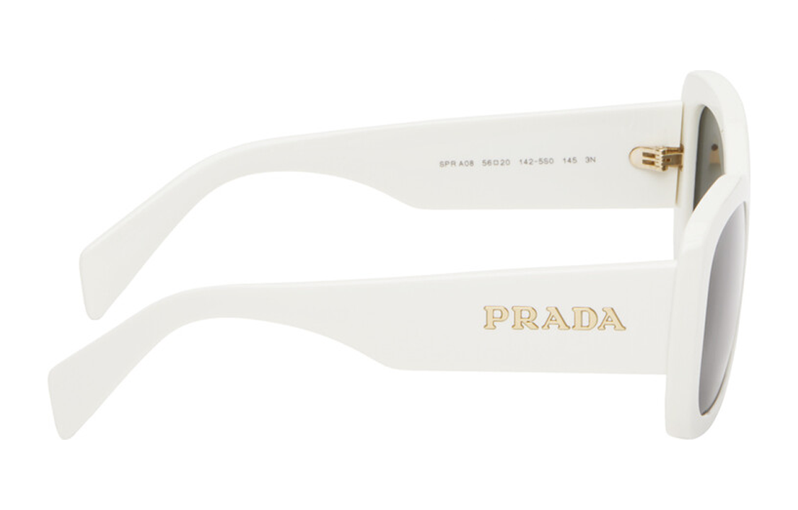 (Women) PRADA  White Butterfly Acetate Logo Sunglasses. PRA08S1425S0 圖 4