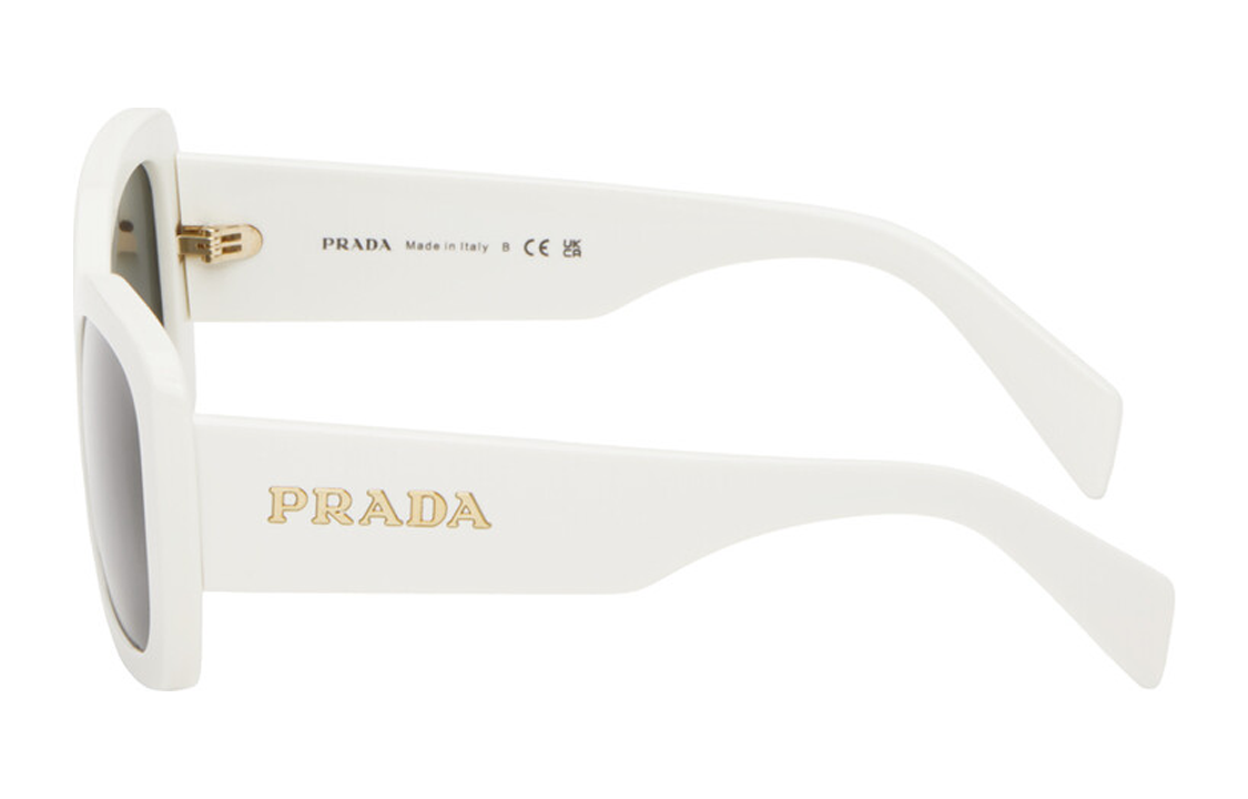 (Women) PRADA  White Butterfly Acetate Logo Sunglasses. PRA08S1425S0 圖 5