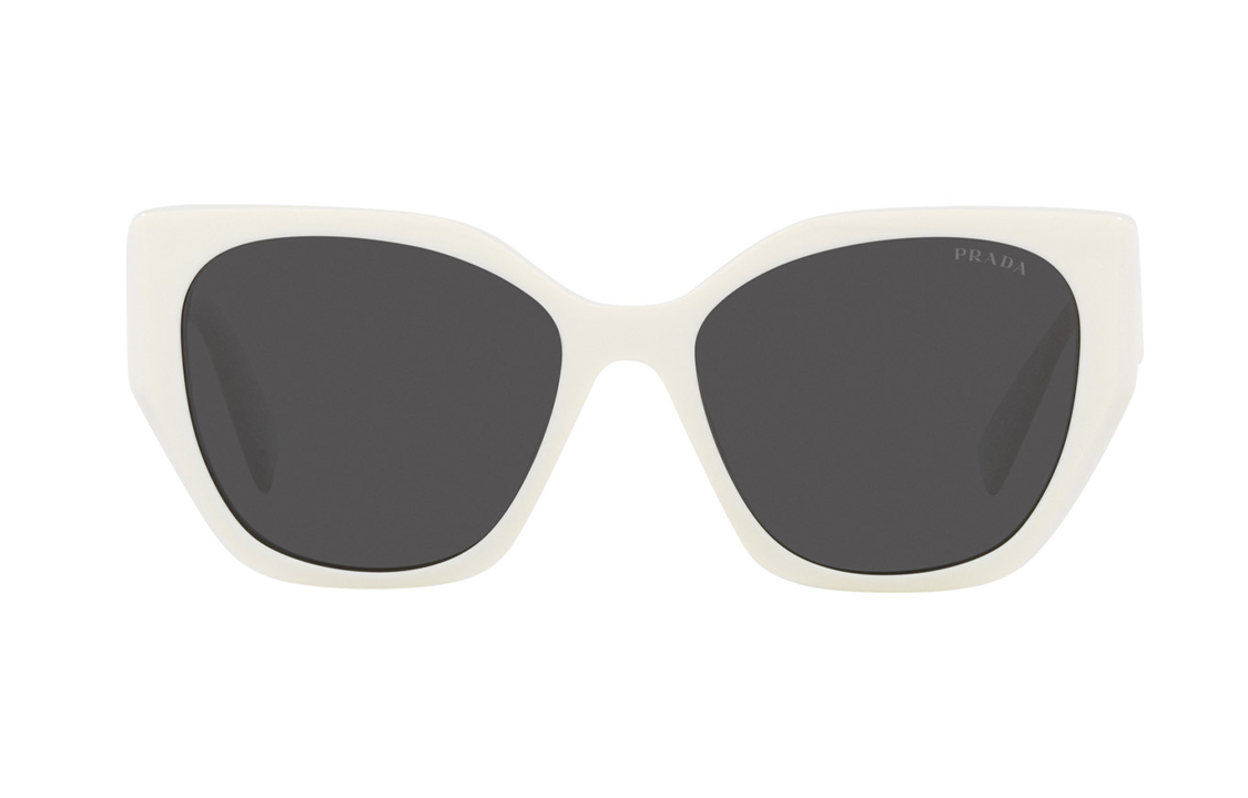 (Women) PRADA  White Irregular Shaped Sunglasses with Lettered Temples. PR19ZSF1425S056 圖 3