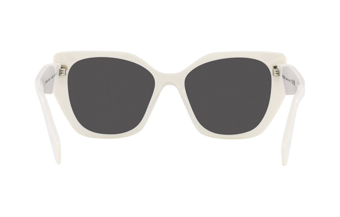 (Women) PRADA  White Irregular Shaped Sunglasses with Lettered Temples. PR19ZSF1425S056 圖 4