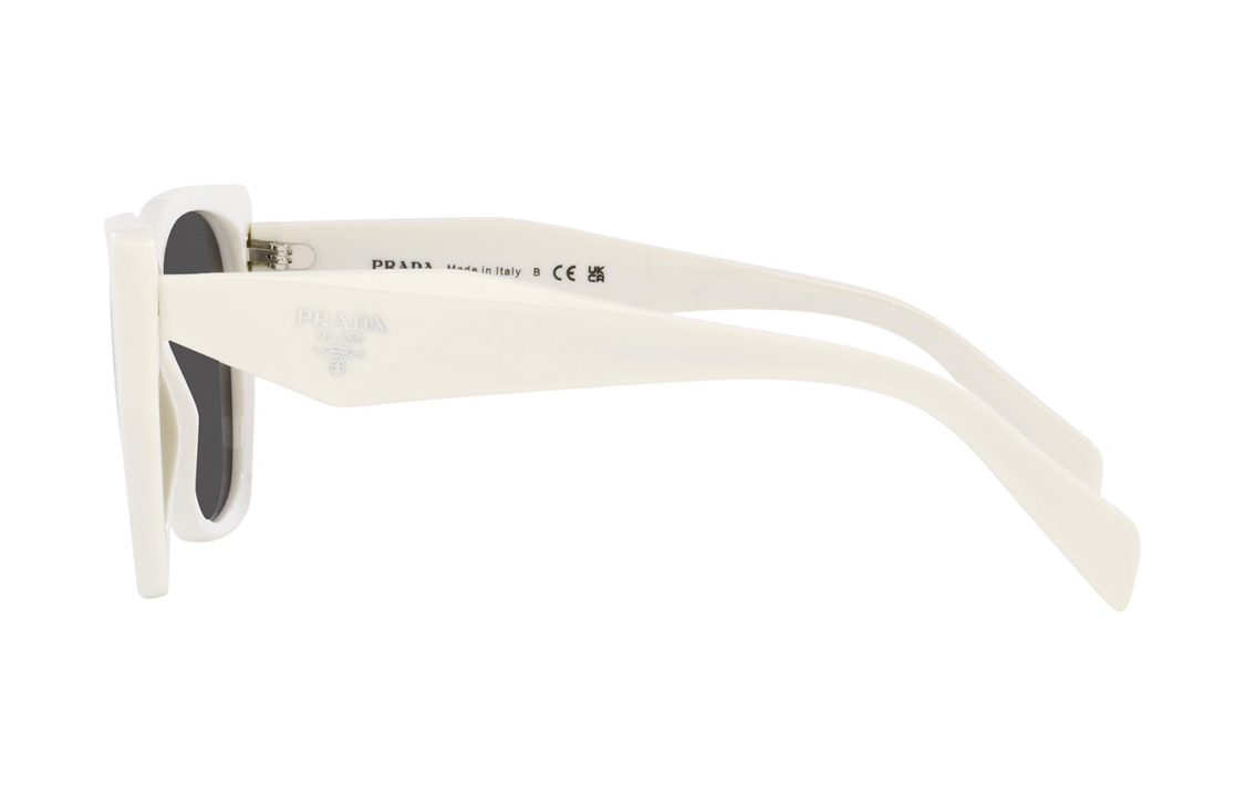 (Women) PRADA  White Irregular Shaped Sunglasses with Lettered Temples. PR19ZSF1425S056 圖 5