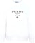 Buy (W) PRADA 白色Logo棉質套頭運動衫 SS22系列 134645-10GW-F0964-S-221