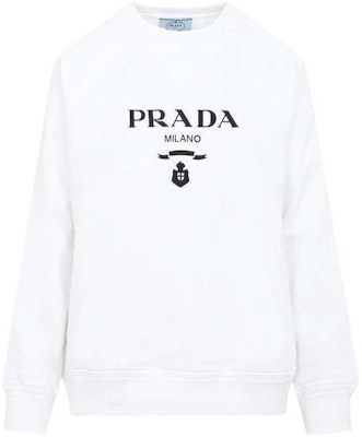 (W) PRADA 白色Logo棉質套頭運動衫 SS22系列 134645-10GW-F0964-S-221 Order (W) PRADA 白色Logo棉質套頭運動衫 SS22系列 134645-10GW-F0964-S-221