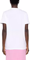 Shop (W) PRADA 白色水晶 logo 短袖 T恤 35838RS16213X9-F0009