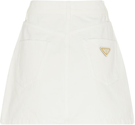 (W) PRADA Falda Corta Casual Blanca con Cremallera. GFD177-14LW-SOOOF-0-1CD Lookbook (W) PRADA Falda Corta Casual Blanca con Cremallera. GFD177-14LW-SOOOF-0-1CD
