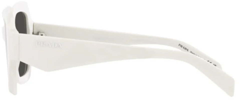 (W) PRADA 白色方形太陽眼鏡附側邊標誌設計。 PR28ZS17K08Z Shop (W) PRADA 白色方形太陽眼鏡附側邊標誌設計。 PR28ZS17K08Z