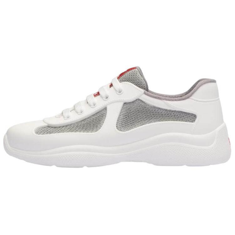 (Women) Prada America's Cup 'White Rubber Lace-Up Low-Top' 3E6500_3LLJ_F0009_F_025