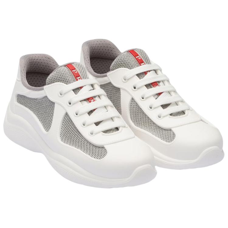 Lookbook (W) 프라다 아메리카컵 화이트 로우탑 스니커즈 3E6500_3LLJ_F0009_F_025