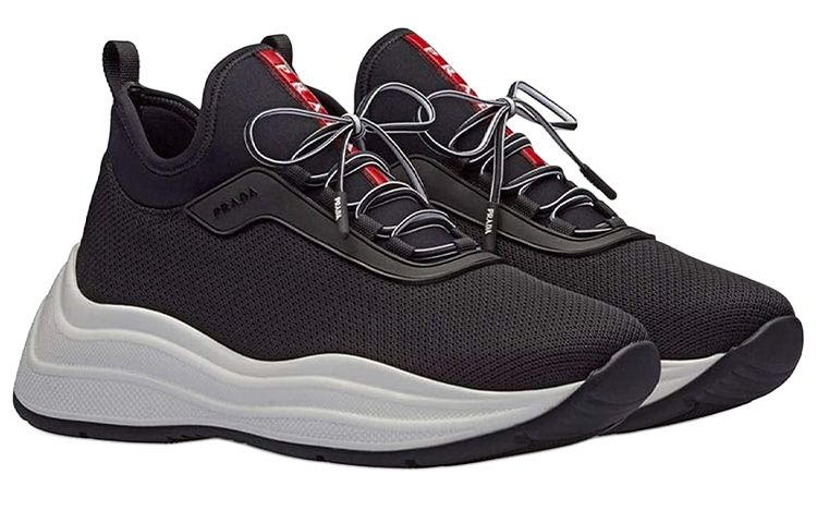 Lookbook (W) Prada America''s Cup Sneakers ''Schwarzes Neopren'' 3E6425-3KTP-F0967