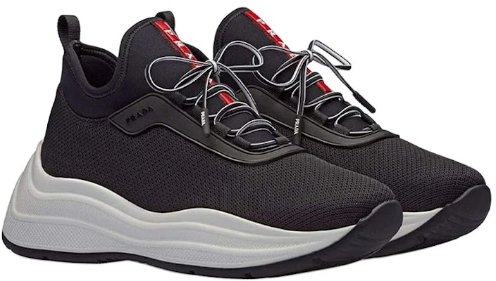 (W) Prada America''s Cup Sneakers ''Schwarzes Neopren'' 3E6425-3KTP-F0967 Lookbook (W) Prada America''s Cup Sneakers ''Schwarzes Neopren'' 3E6425-3KTP-F0967