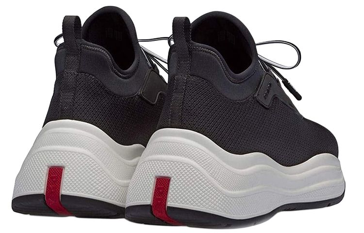 Shop (W) Prada America''s Cup Sneakers ''Schwarzes Neopren'' 3E6425-3KTP-F0967