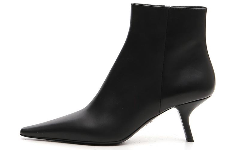 (W) Prada Ankle Boots 'Pointed Toe Black'