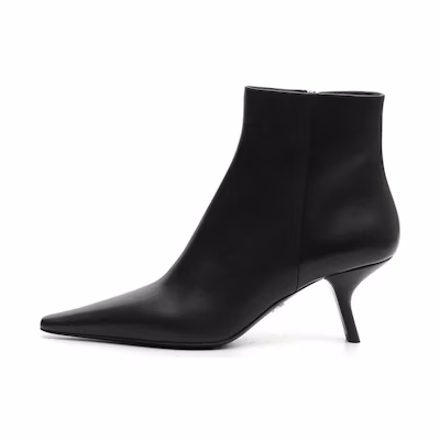 (W) Prada Ankle Boots 'Pointed Toe Black'
