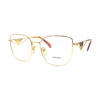 (Women) PRADA Asian Design Butterfly Holiday Travel Optical Glasses Gold Frame Women. VPRA54-D-5AK-1O1