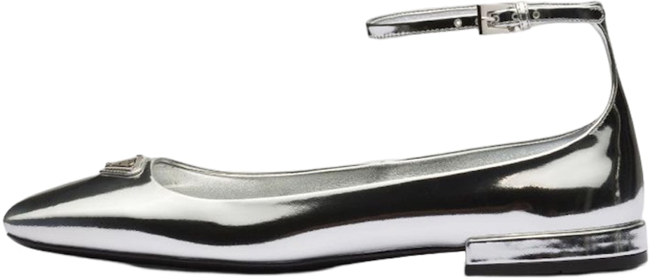 (W) Prada Ballet Flats 'Logo Metal - Perak' 1F036N_3AU1_F0118_F_010 Buy (W) Prada Ballet Flats 'Logo Metal - Perak' 1F036N_3AU1_F0118_F_010