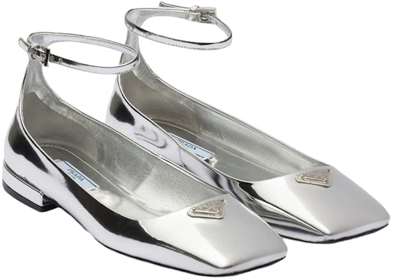 (W) Prada Ballet Flats 'Logo Metal - Perak' 1F036N_3AU1_F0118_F_010 Lookbook (W) Prada Ballet Flats 'Logo Metal - Perak' 1F036N_3AU1_F0118_F_010