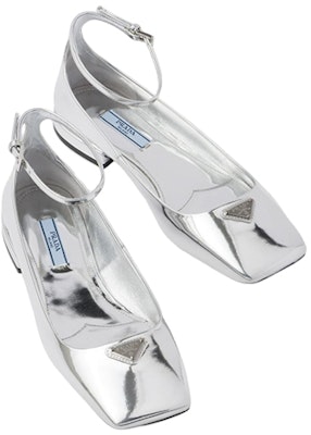 (W) Prada Ballet Flats 'Logo Metal - Perak' 1F036N_3AU1_F0118_F_010 Shop (W) Prada Ballet Flats 'Logo Metal - Perak' 1F036N_3AU1_F0118_F_010