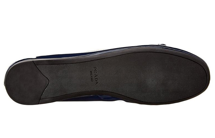 (W) Prada Ballet Flats 'Metal Logo Patent Leather Blue' 圖 4