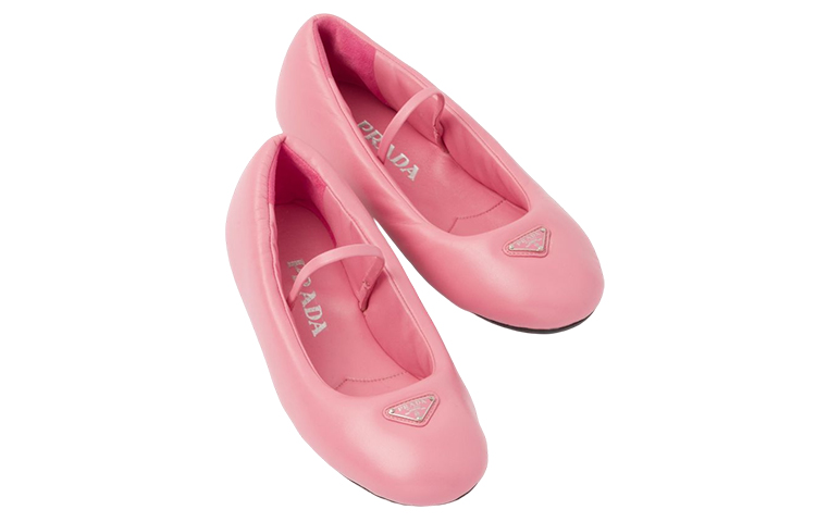 (W) Prada Ballet Flats 'Pink Logo' 圖 4