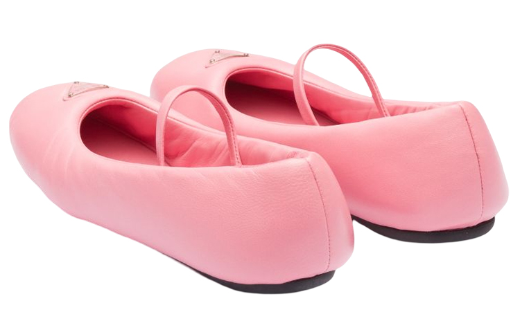 (W) Prada Ballet Flats 'Pink Logo' 圖 5