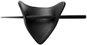Purchase (Women) PRADA Black Leather Hair Clip with Enamel Metal Triangle Logo 1IF004-8NQ-F0002