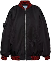 (Women) PRADA Black Logo Patch Aviator Jacket 29Y989-1WQ8-F0N98-S-212 (Women) PRADA Black Logo Patch Aviator Jacket 29Y989-1WQ8-F0N98-S-212