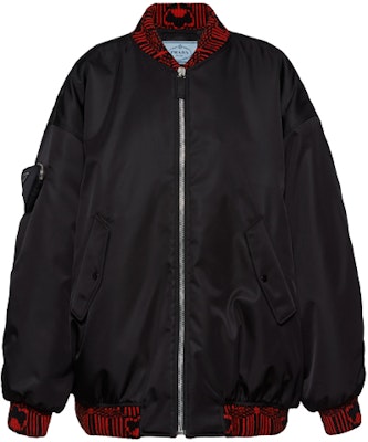 (W) PRADA 黑色標誌貼布飛行員夾克 29Y989-1WQ8-F0N98-S-212 Buy (W) PRADA 黑色標誌貼布飛行員夾克 29Y989-1WQ8-F0N98-S-212